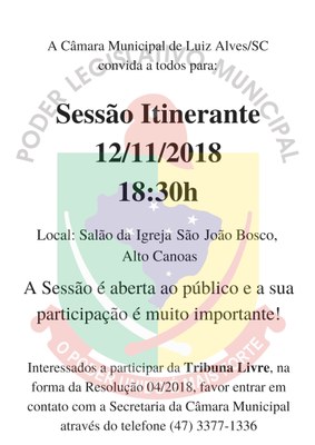 6ª Sessão Itinerante 12-11-18