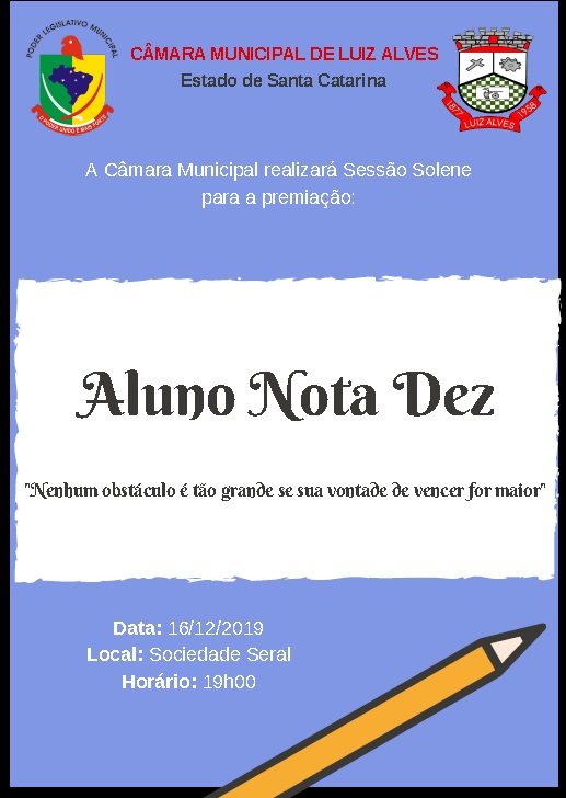 Aluno Nota Dez 2019